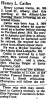 Catlin, Henry Lyman - Obituary
