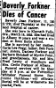 Forkner, Beverly Jean - Obituary